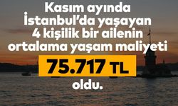 İSTANBUL’da YAŞAMANIN MALİYETİ 75 BİN 717 LİRA