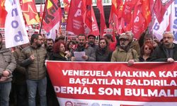 ABD'NİN VENEZUELA SALDIRISI ANKARA'DA PROTESTO EDİLDİ