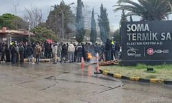 SOMA TERMİK SANTRALİ İŞÇİLERİ EYLEMDE