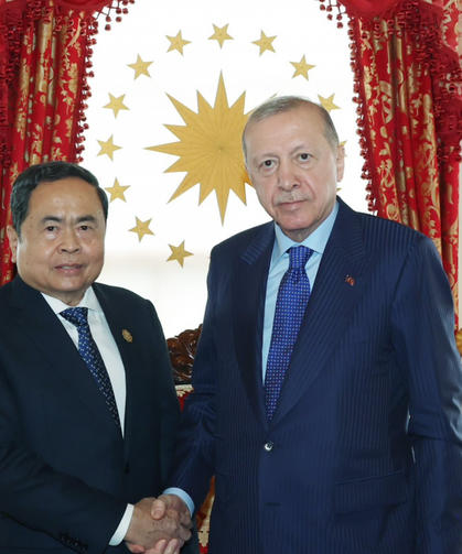 ERDOĞAN, VİETNAM MECLİS BAŞKANI MAN'ı KABUL ETTİ