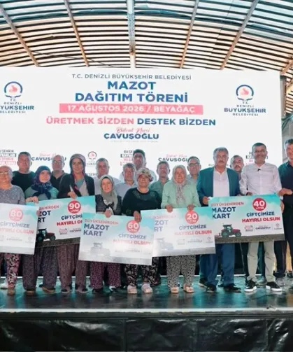DENİZLİ BÜYÜKŞEHİR'DEN 10 BİN ÜRETİCİYE MAZOT DESTEĞİ