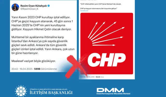 CHP’YE KAYYIM İDDİASI YALANLANDI