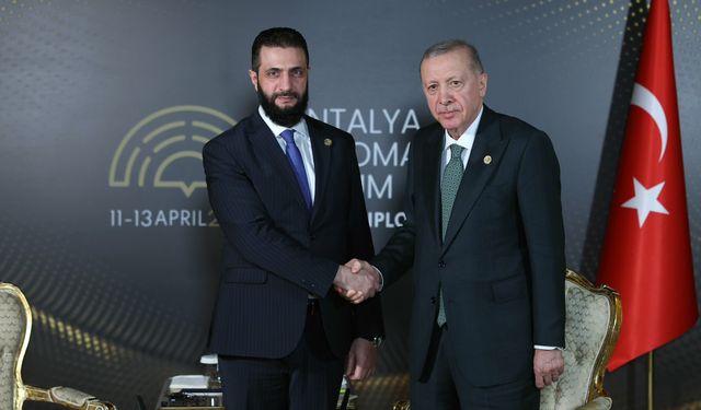 ERDOĞAN, SURİYE LİDERİ EL ŞARA İLE GÖRÜŞTÜ