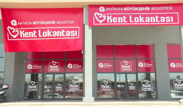 ANTALYA'da İKİNCİ KENT LOKANTASI HİZMETE AÇILDI