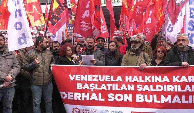 ABD'NİN VENEZUELA SALDIRISI ANKARA'DA PROTESTO EDİLDİ