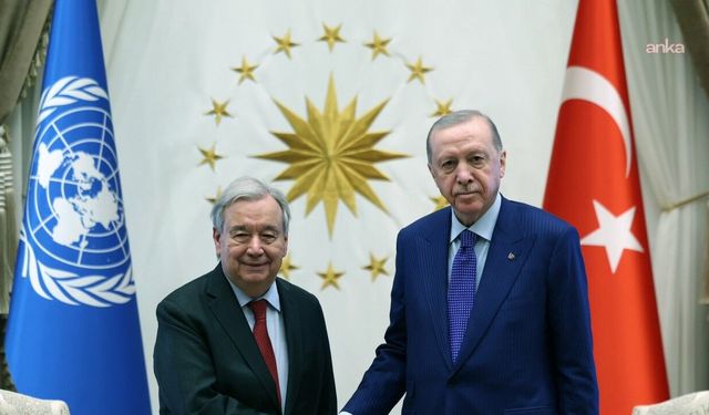 ERDOĞAN, BM GENEL SEKRETERİ GUTERRES İLE GÖRÜŞTÜ