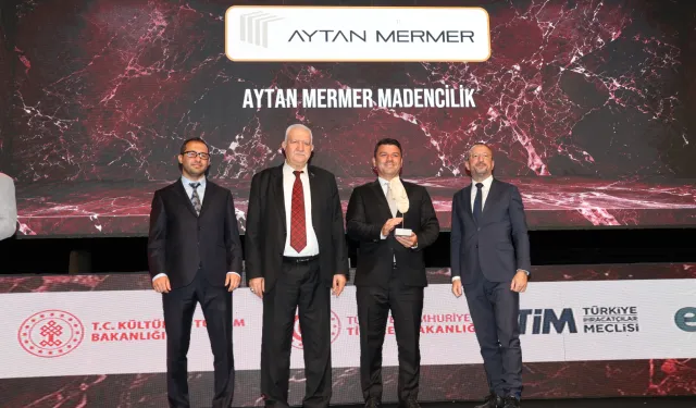 DOĞAL TAŞ İHRACATININ YILDIZLARI ÖDÜLLERİNE KAVUŞTU