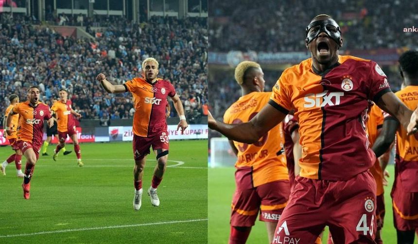 GALATASARAY, TRABZONSPOR'u 3-0 YENEREK KUPAYI KAZANDI