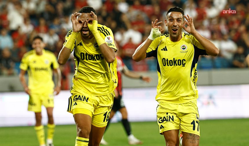 SÜPER LİG'DE FENERBAHÇE GENÇLERBİRLİĞİ'Nİ 3-1 YENDİ