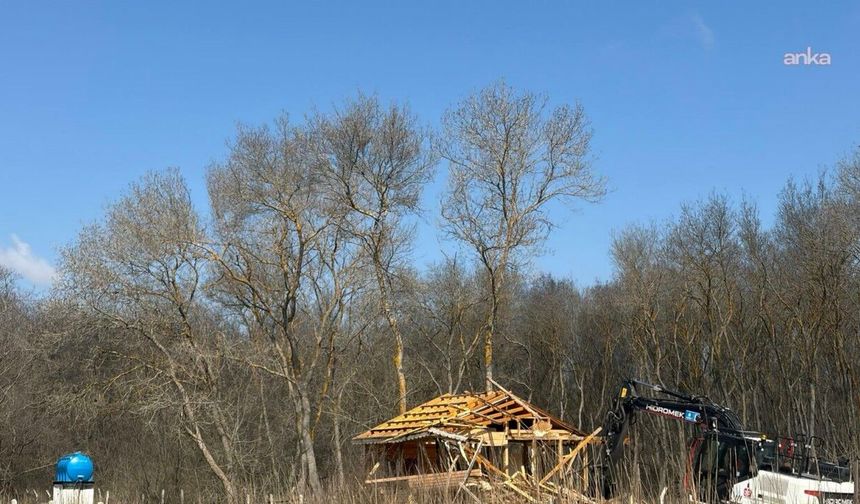 İSKİ, TERKOS HAVZASINDAKİ KAÇAK YAPILARI KALDIRDI