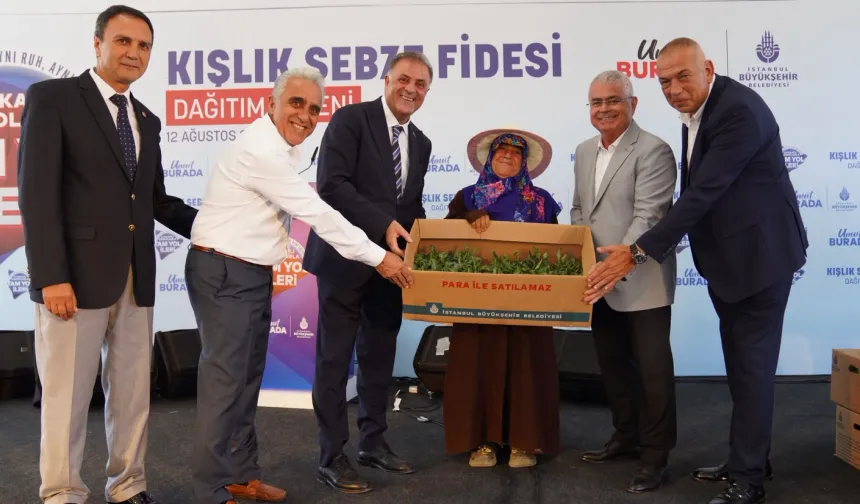 İBB'DEN ÇİFTÇİLERE ÜCRETSİZ KIŞLIK SEBZE FİDESİ