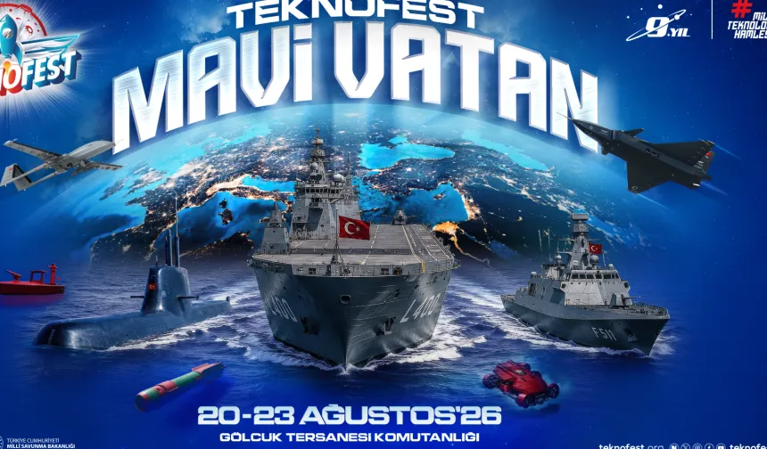 "TEKNOFEST MAVİ VATAN" 20-23 AĞUSTOS GÖLCÜK'TE!