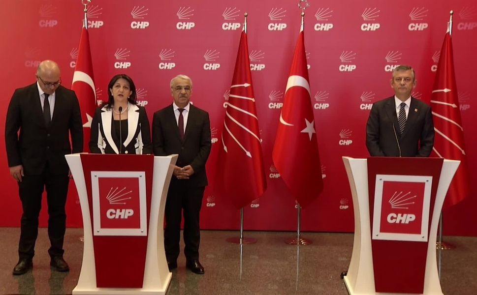 DEM PARTİ İMRALI HEYETİ CHP'Yİ ZİYARET ETTİ