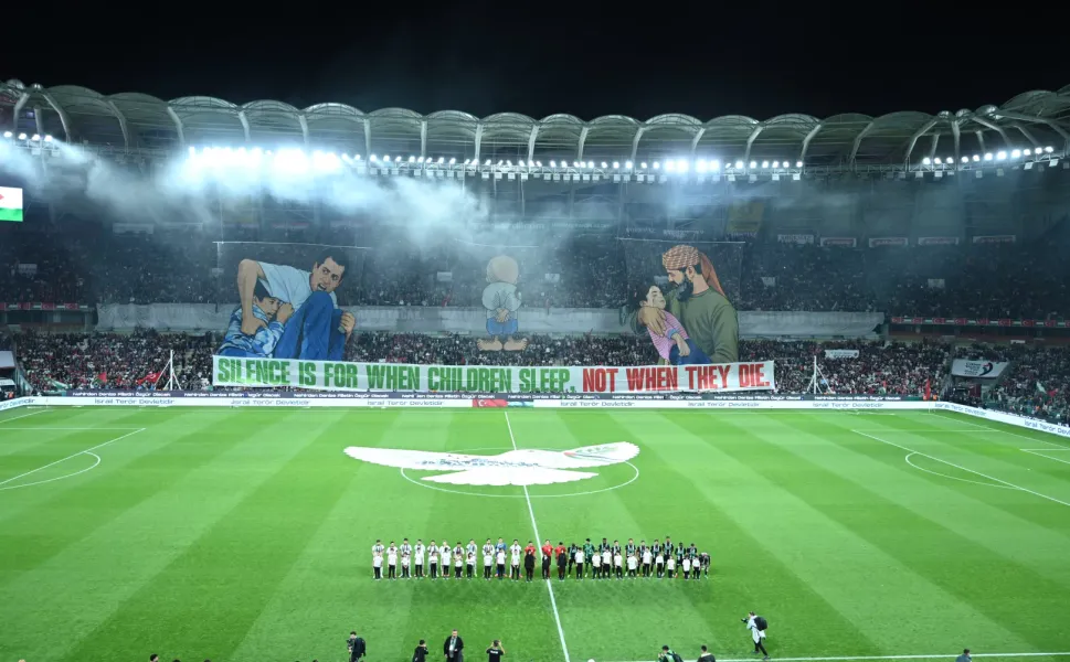 KONYA'DA TARİHİ MAÇ: KONYASPOR-FİLİSTİN MİLLİ TAKIMI